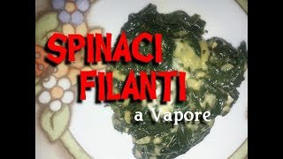 Spinaci filanti al vapore Varoma Ricette Bimby Tm6 Tm5 Tm31 Thermomix [upl. by Engedi]