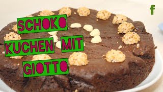 Schokokuchen mit Giotto  einfach und lecker  saftiger Schokokuchen  schnell BACKEN [upl. by Nivlac]