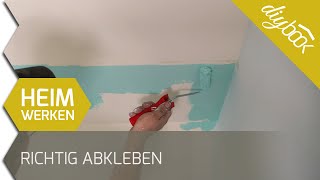 Richtig abkleben  Saubere Kanten bei mehrfarbiger Wand [upl. by Aldin]