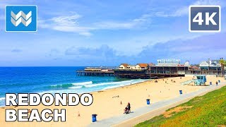 Walking tour of Redondo Beach Pier in South Bay Los Angeles California 【4K】 [upl. by Natale]