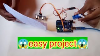 How to control servo motor with using ultrasonic sensor and aurdino uno [upl. by Scotney942]