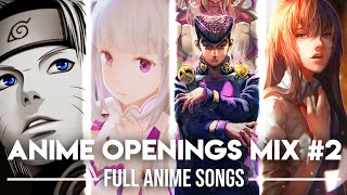 Anime Openings Compilation 2 Full Openings Mix [upl. by Akamaozu681]