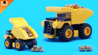 Lego Mining Dump Truck Mini Vehicle  Caterpillar 797F Tutorial [upl. by Aremat351]