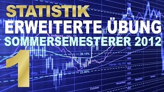 StatistikÜbung erweiterter Kurs  1 Video [upl. by Ahterod]