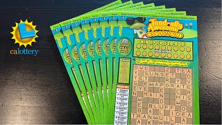 8 CROSSWORD SCRATCH OFFS IN A ROW💰😁🤞 [upl. by Bernetta]