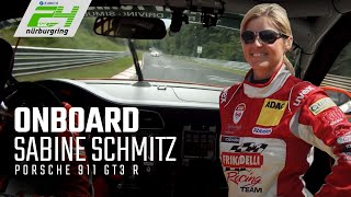 Sabine Schmitz  Onboard  Porsche 911 GT3 R  Frikadelli Racing Team  VLN 2014 [upl. by Eadie]