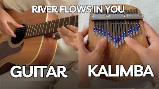 Playing River Flows In You with Guitar amp Kalimba [upl. by Alma676]