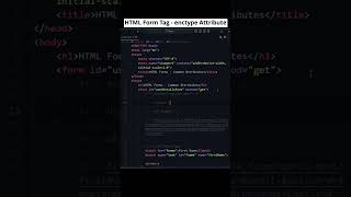 Mastering HTML Form Tag with Enctype Attribute A StepbyStep Guide htmlform codewithmayur [upl. by Lenor334]