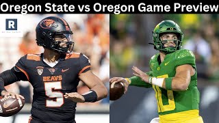 Oregon State vs Oregon Game Preview  College Football Game Predictions [upl. by Herby]