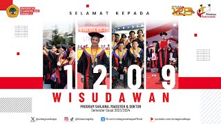 Wisuda ke128 Program Sarjana Magister dan Doktor Untag Surabaya [upl. by Daitzman]