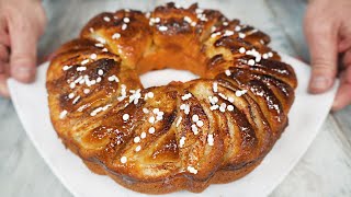 Donut mit Apfel und Rosinen Weicher und leckerer Apfelkuchen Einfach und schnell [upl. by Abana]