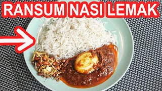 NYOBAIN RANSUM BARU NASI LEMAK LEZAT [upl. by Legra]