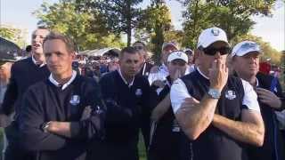 Martin Kaymers Ryder Cupclinching putt at 2012 Ryder Cup [upl. by Sgninnej118]