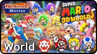 Super Mario 3D World  World Bowser 100 Multiplayer Walkthrough [upl. by Sparhawk256]