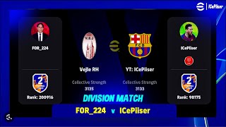 FULL MATCH  FOR224 VS ICePiiser  eFootball™ 2025 🎮😲 [upl. by Hcir]