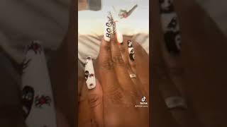 Press nails done by kbeautypage kperionna trendingshorts pretty nailart nails halloween [upl. by Yarezed]