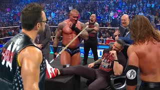 Randy Orton Styles amp Knight Brutal Attack Roman Reigns Contract Signing Segment [upl. by Valdis]