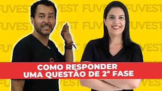 Aprenda responder questões de Segunda fase  Fuvest  Unesp  Unicamp [upl. by Bachman]