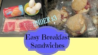 252 for 6 Days Breakfast Sandwiches [upl. by Cirred]