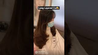 Long Layered Haircut  Korean Haircut  Layer Hair [upl. by Arodasi]