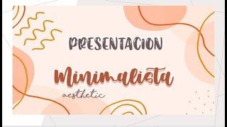 🤎PRESENTACION MINIMALISTA Y SIMPLE AESTHETIC EN POWER POINT 🤎 [upl. by Yrak]