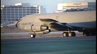 KC135 Arriving amp Departing LAX [upl. by Teahan498]