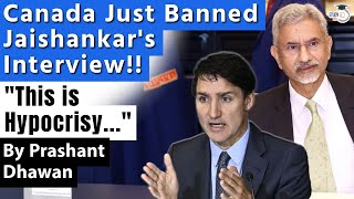 Canada Just Banned Jaishankars Interview on Australia Today  India calls it Hypocrisy [upl. by Iohk]