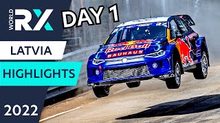 World Rallycross Highlights  Ferratum World RX Of Riga  Latvia 2022  Day 1 [upl. by Anastos980]