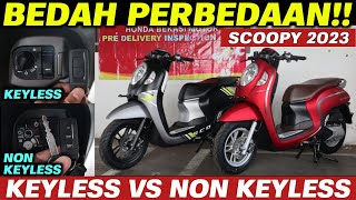 SCOOPY 2023‼️KEYLESS VS NON KEYLESS [upl. by Yliah]