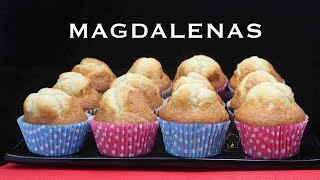 MAGDALENAS CASERAS CON COPETE I LA RECETA QUE FUNCIONA [upl. by Amory854]