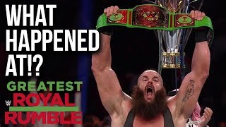 WHAT HAPPENED AT WWE Greatest Royal Rumble 2018 [upl. by Siloum]