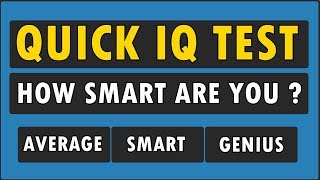 IQ Test For Genius Only  How Smart Are You [upl. by Gretel]