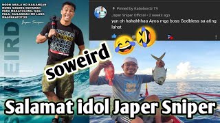 SALAMAT IDOL BAI JAPER SNIPER OFFICIAL  BUHAY MANGINGISDA  Kabobordz TV [upl. by Heigl]