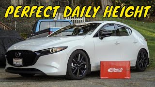 mazda 3 turbo gets low  eibach pro kit [upl. by Irtimd]