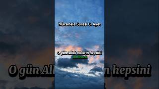 Mücadele Suresi 6 Ayet islam islamic islamicvideo [upl. by Landsman]