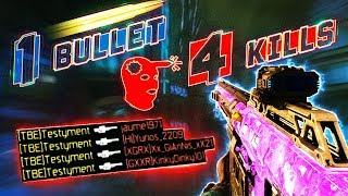 4 KILLS in 1 SHOT w REACTION  MOST INSANE BO3 SNIPING [upl. by Odlanor]