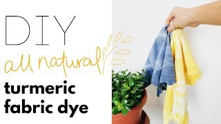 DIY Turmeric Fabric Dye  How to Make Natural Dye at Home [upl. by Sivam]