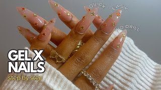 How To Do Gel X Nails At Home Without a Drill  BEGINNER FRIENDLY  gel x nails tutorial [upl. by Eaves]