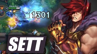 Wild Rift Sett Baron Lane Gameplay in Season 14 Build amp Runes [upl. by Arammahs]