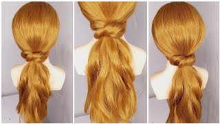 Latest girls hairstyles  Elegant and easy hairstyle learn it with me step by step [upl. by Nayar]