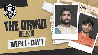 HINDI BGIS 2024  THE GRIND  Week 1 Day 1  BGMI [upl. by Quiteris912]