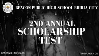 2nd Annual Scholarship Test  Need Base Scholarship  Beacon Public High School Bhiria City [upl. by Nuhsed927]