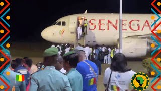 En direct  Can 2024  Arrivée des lions du Sénégal en Cote d Ivoire [upl. by Notgnillew671]