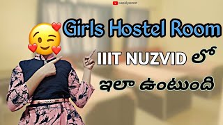 IIIT NUZVID Girls Hostel room  నా Hostel room Tour 😍 [upl. by Waldman80]