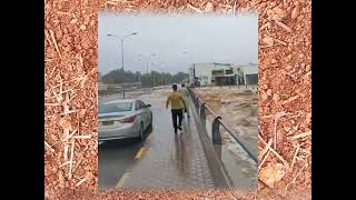 Massive floods due to extreme rainfall in Rustaq of Al Batinah Region Oman [upl. by Lotsirhc]