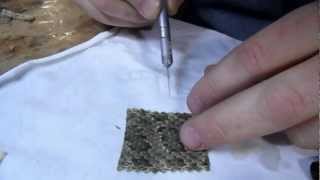 How to glue a snakeskin to a pen tube [upl. by Nemracledairam]