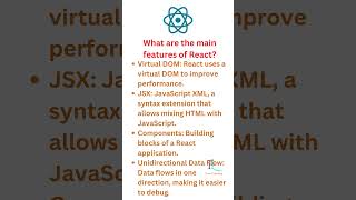 React js  Top Developers Reveals Best React js Features [upl. by Verdi601]