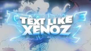 TEXT LIKE XENOZ  After Effect AMV Tutorial  TEXT ANIMATION [upl. by Ricoriki]