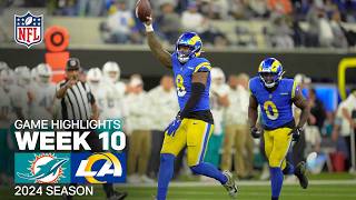 Miami Dolphins vs Los Angeles Rams Game Highlights  NFL 2024 Season Week 10 [upl. by Fredericka]