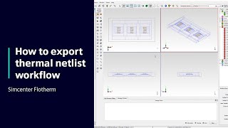 HOW TO Export thermal netlist workflow in Simcenter Flotherm  Tutorial [upl. by Lally]